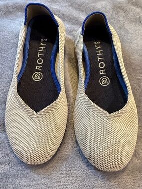 Rothy's Cream Knit Flats